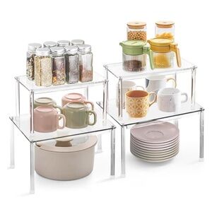 NWT Clear Acrylic Organizer Shelves